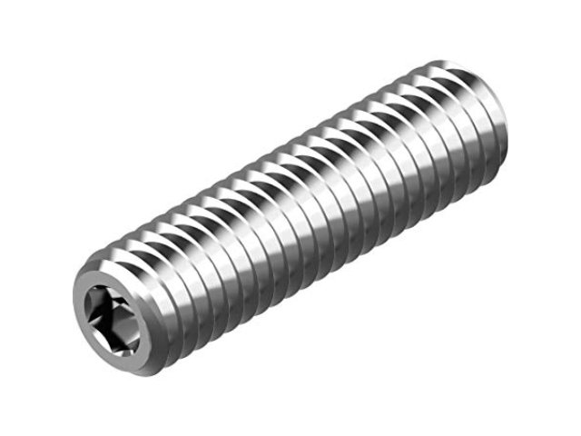 Hexagon socket set screw with flat point, AISI304, M8x25